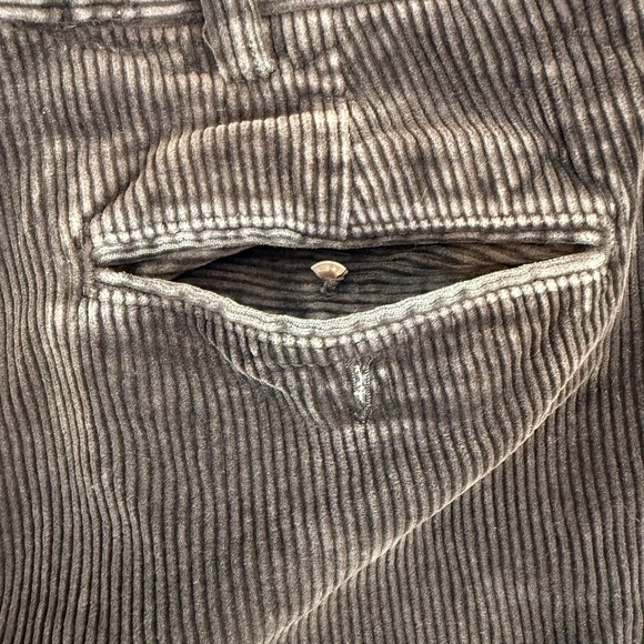 Vintage VTG Polo Ralph Lauren Andrew Corduroy Pleated Pants Mens 35x30 - Picture 6 of 15